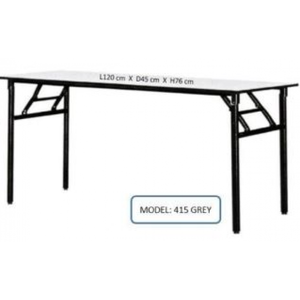EHL EXPRESS Office Foldable Banquet Table 415 4ft size Dark Grey PGMall