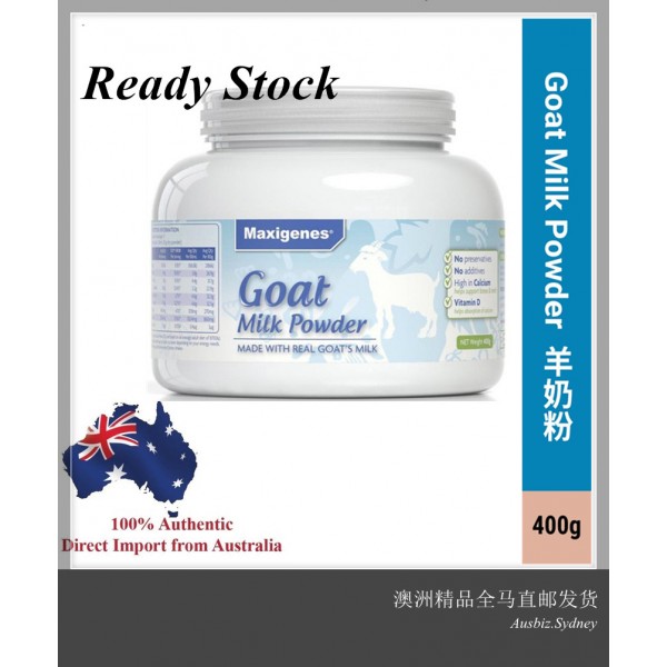 [Ready Stock] Austrralia Import Maxigenes Goat Milk Powder 400G (Made