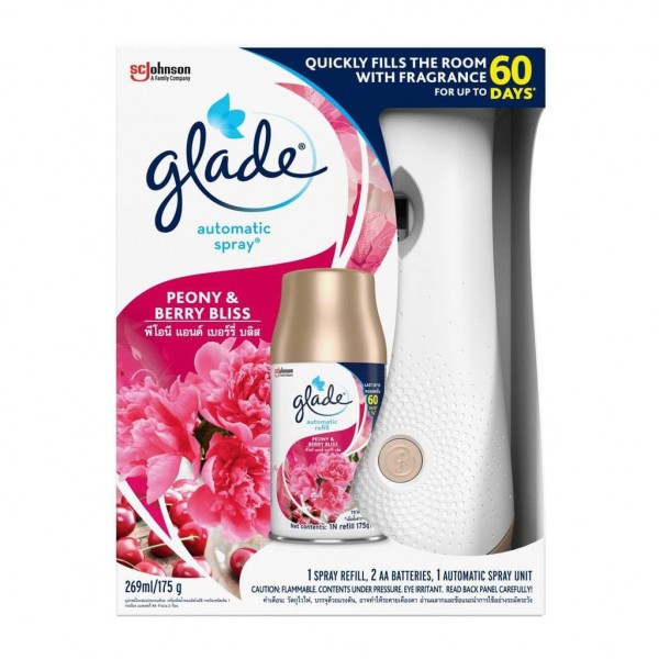 Glade Automatic Spray 60days + 269ml/175g spray refill PEWANGI BILIK