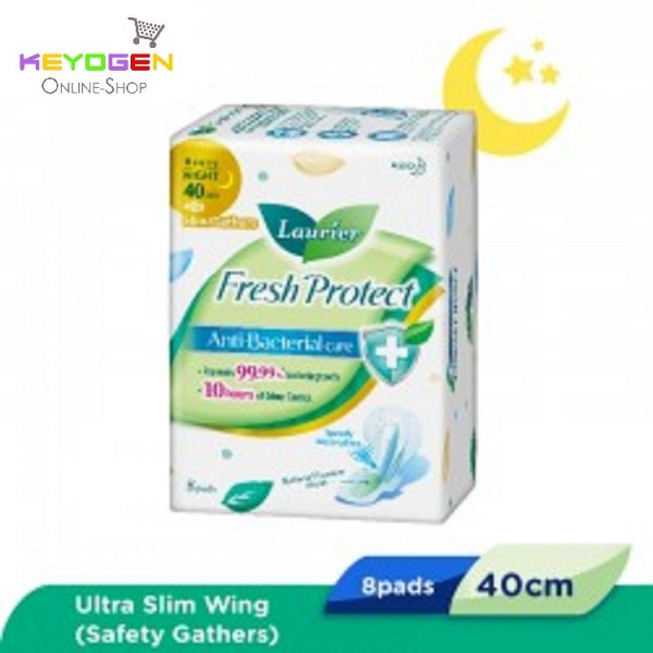Laurier Sanitary Pad Fresh Protect Day Ultra Slim 40cm8 pads (1 PACK